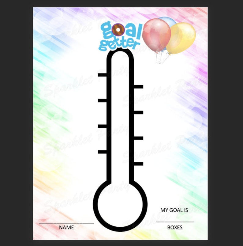 Girl Scout Cookies Goal Tracker Worksheet Booth Fundraising Etsy