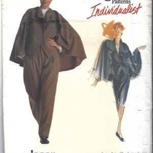 Vogue Designer Original Symönster 2352 ISSEY MIYAKE Jacka, Kjol, Byxor, Storlek 12, Oklippt, Fabriksvikt