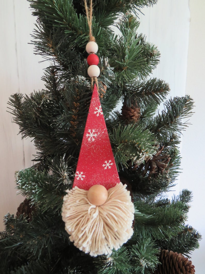Wood Gnome Ornaments Christmas Gnome Gnome Christmas Etsy