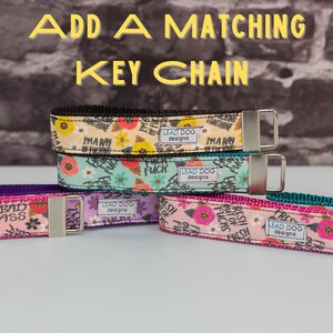 Fabric Keychain, Fabric Key Fob, Mini Key Fob, Keychain Wristlet, Key Fob Keychain, Matching Dog Collar, Custom Key Fob, Gift For Dog Lovers