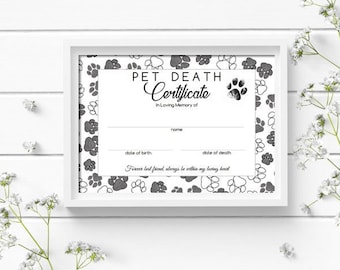 Death of Pet - Etsy