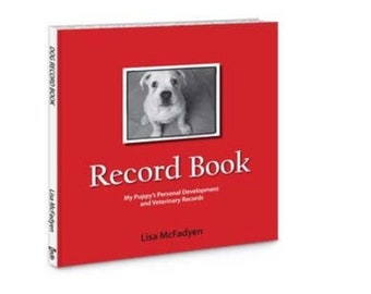 BOOK - Puppy Records & Photos 8'x8' (Add your puppy photo to the cover)