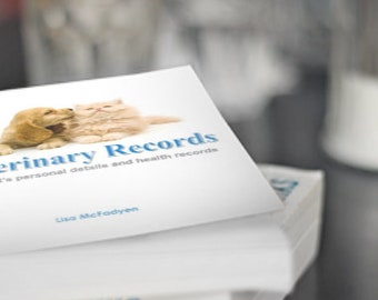 BOOK - Vet Record Medical Vaccine Logbook