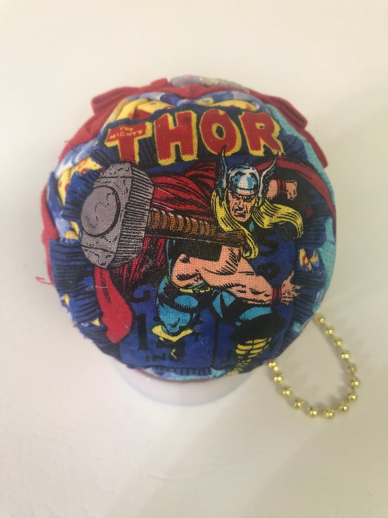 Marvel Comics 3\u201d Quilted Handmade Ornament Lg Thor