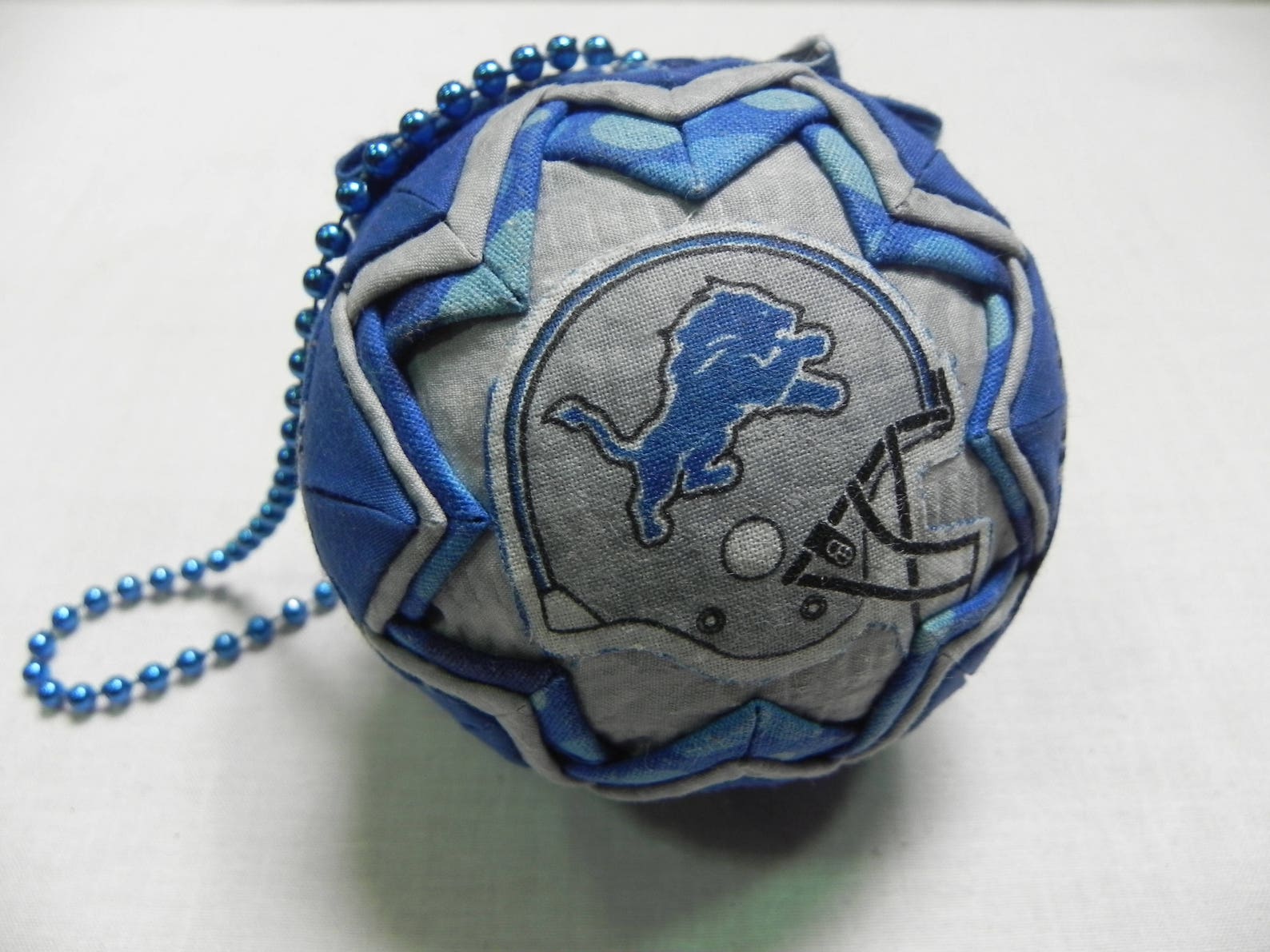 Detroit Lions, 3 Handmade Quilted Ornament. Etsy