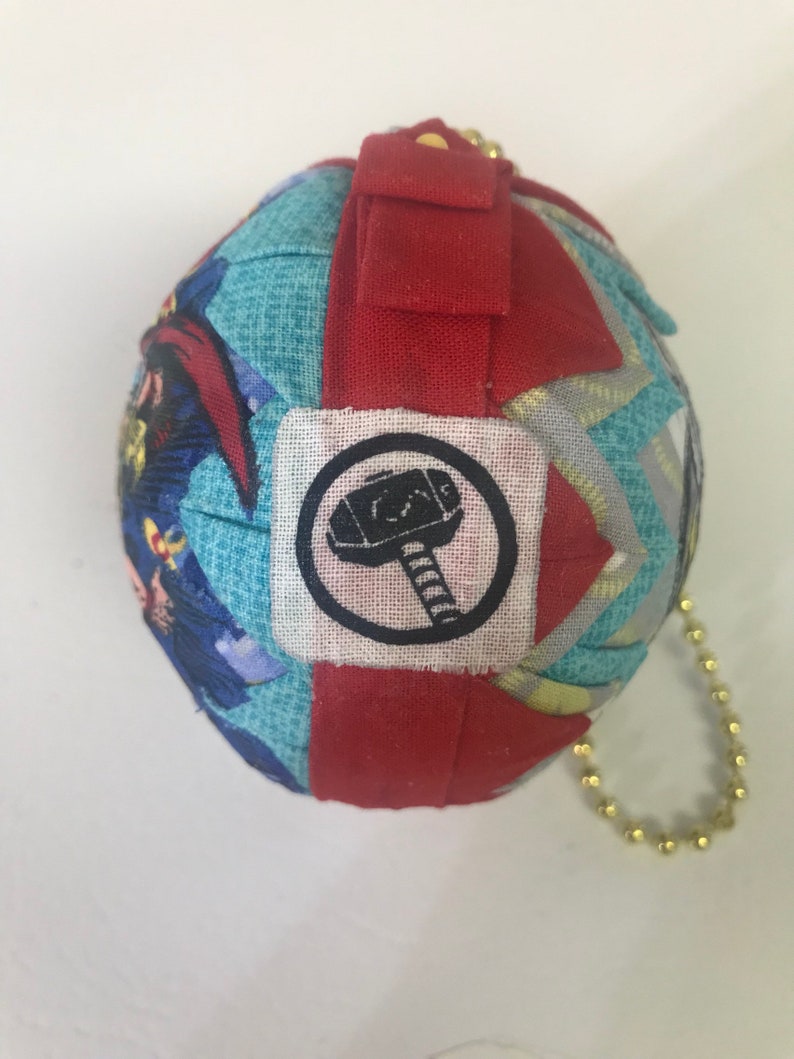 Marvel Comics 3\u201d Quilted Handmade Ornament Lg Thor