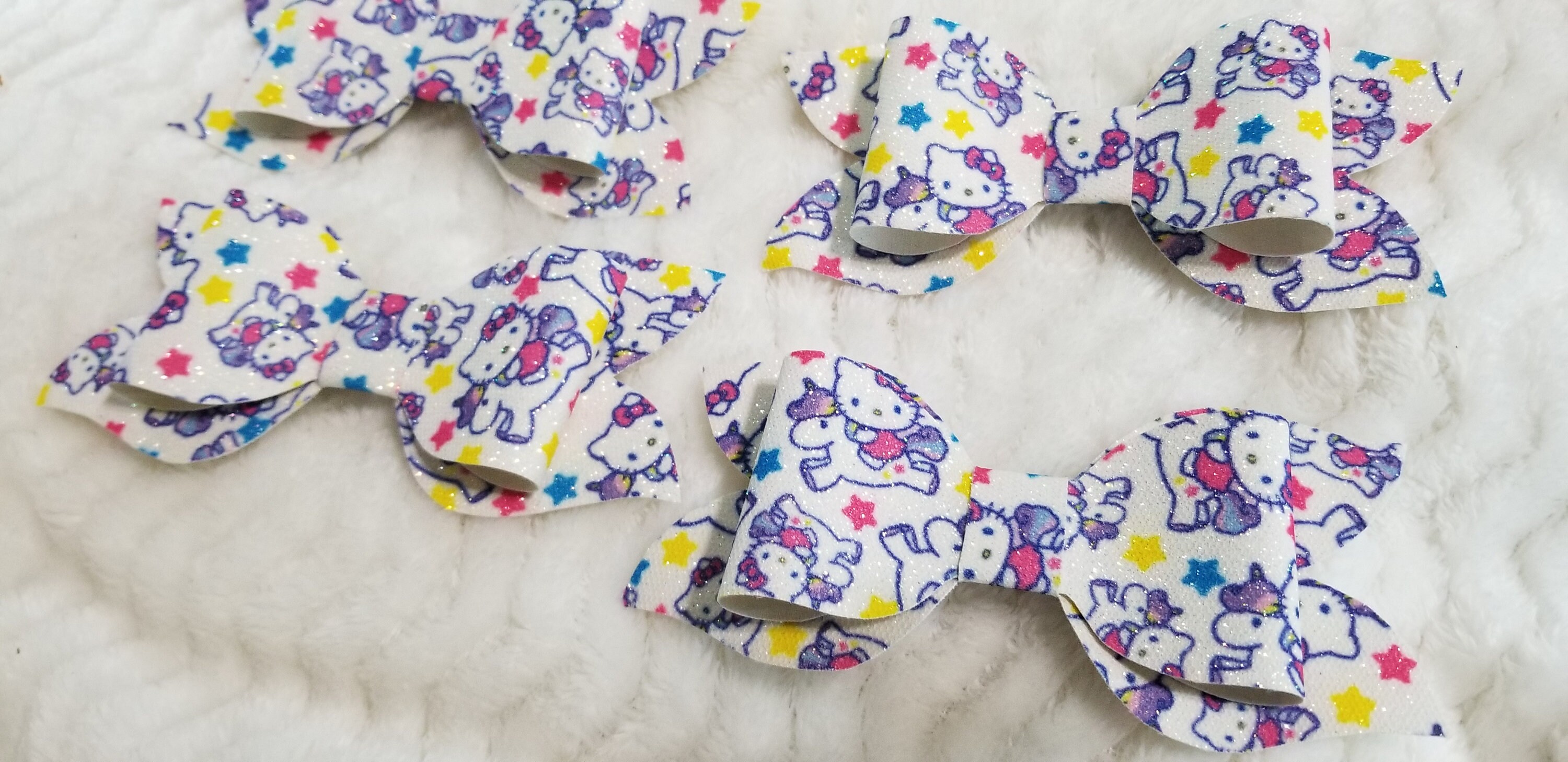 Hello kitty hair clips/accessories/hair clips/hair bow Etsy