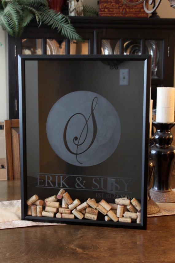 Items similar to Large Wedding Date Wine Cork Holder 18x24 on Etsy