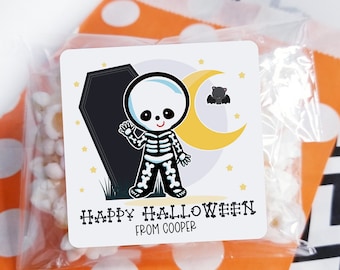 Halloween Stickers, Kids Halloween Stickers, Halloween Party Favors, Boo Bag Stickers, Happy Halloween Labels, Classroom Halloween Party