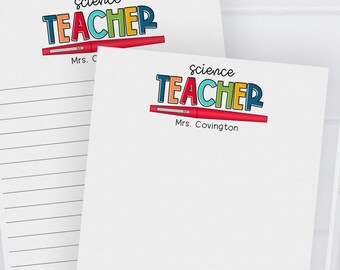 Gifts for Teachers, Teacher Notepad, Teacher Appreciation Gift, Cute Teacher Gift, Teacher Gifts Personalized, Custom Teacher Notepad