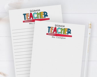 Gifts for Teachers, Teacher Notepad, Teacher Appreciation Gift, Cute Teacher Gift, Teacher Gifts Personalized, Custom Teacher Notepad