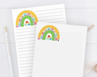 Teacher Notepad Personalized Teacher Appreciation Gift | Custom Teacher Notepad, End of School Teacher Gift, Back to School Memo Pad