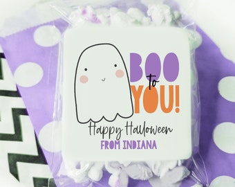 Halloween Stickers for School, Halloween Favor, Happy Halloween Tag, School Halloween Party, Halloween Sticker Sheet, Personalized Sticker