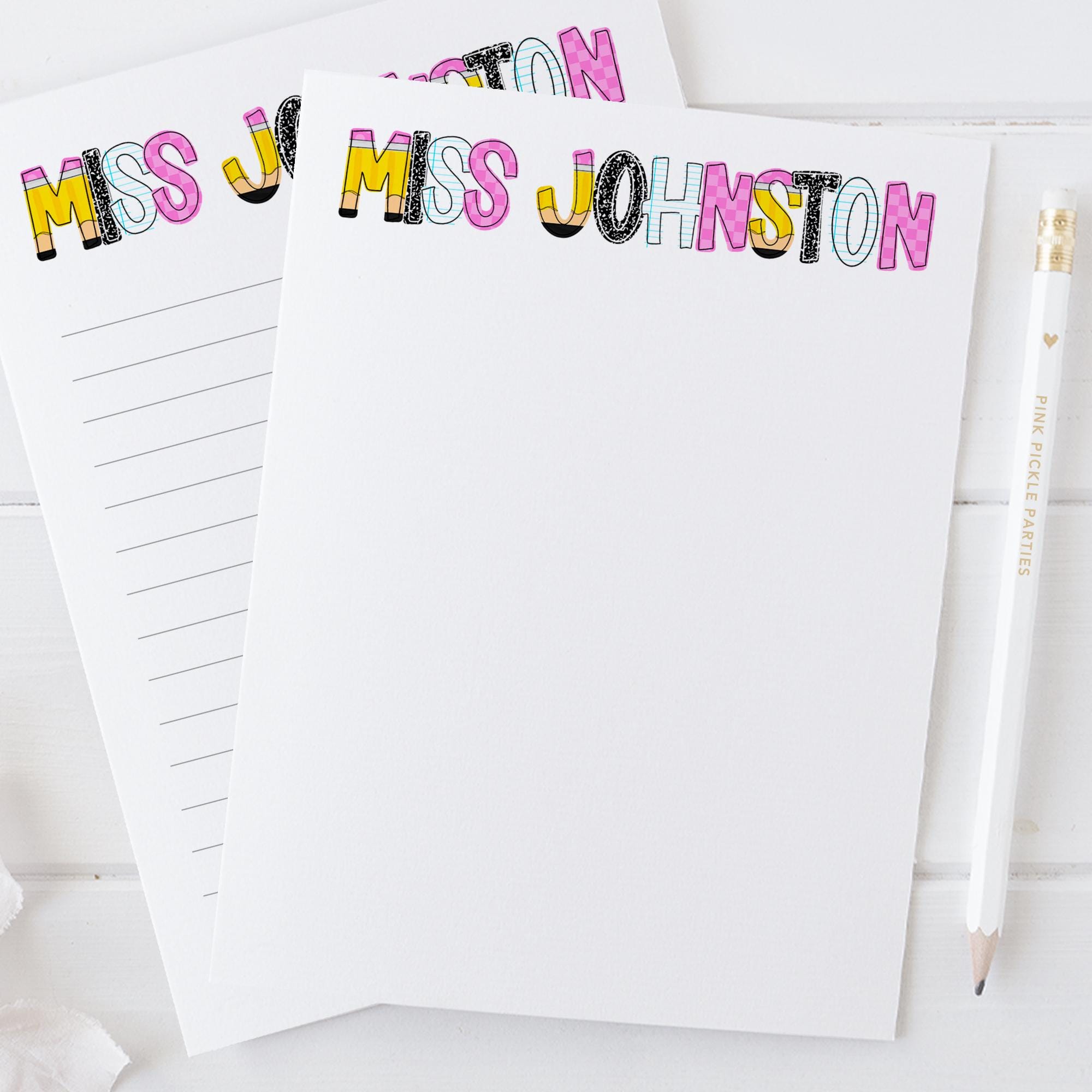 Personalized Teacher Notepad | Gifts for Teacher | Custom Notepad ...