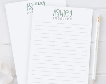 Personalized Notepad For Women, Girls Notepad Personalized With Name, From The Desk Of Notepad, Stocking Stuffer, Secret Santa, Hostess Gift
