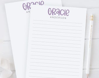 Personalized Notepad For Women, Girls Notepad Personalized With Name, From The Desk Of Notepad, Stocking Stuffer, Secret Santa, Hostess Gift