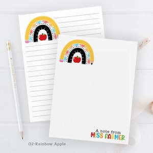 Teacher Notepad Personalized Teacher Appreciation Gift | Custom Teacher ...