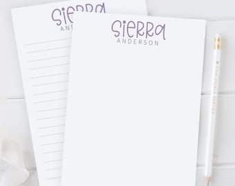 Personalized Notepad For Women, Girls Notepad Personalized With Name, From The Desk Of Notepad, Stocking Stuffer, Secret Santa, Hostess Gift