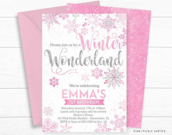 winter wonderland invitation winter wonderland invitations etsy winter wonderland invite