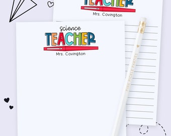 Gifts for Teachers, Teacher Notepad, Teacher Appreciation Gift, Cute Teacher Gift, Teacher Gifts Personalized, Custom Teacher Notepad