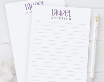 Personalized Notepad For Women, Girls Notepad Personalized With Name, From The Desk Of Notepad, Stocking Stuffer, Secret Santa, Hostess Gift