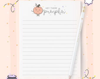 Pumpkin Notepad, Fall Stationery, Halloween Stationery, To Do List, Cute Office Supplies, Memo Pad, Funny Halloween, Hey There Pumpkin