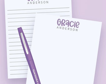 Personalized Notepad For Women, Girls Notepad Personalized With Name, From The Desk Of Notepad, Stocking Stuffer, Secret Santa, Hostess Gift