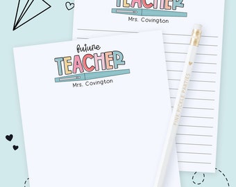 Gifts for Teachers, Teacher Notepad, Teacher Appreciation Gift, Cute Teacher Gift, Teacher Gifts Personalized, Custom Teacher Notepad