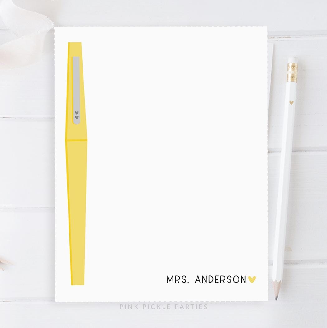 Teacher Gifts, Personalized Teacher Notepad, Custom Teacher Notepad ...
