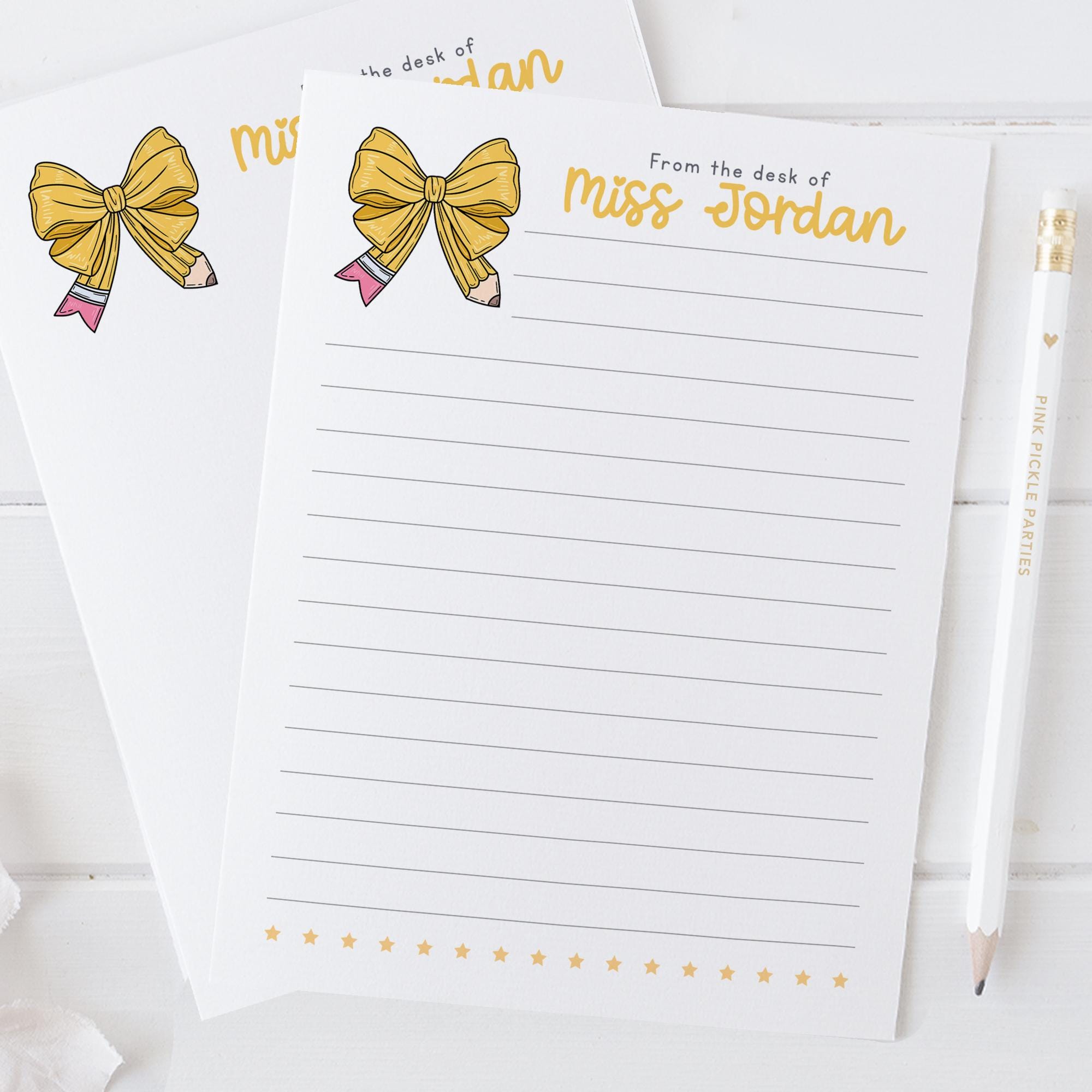 Personalized Teacher Notepad | Gifts for Teacher | Custom Notepad ...