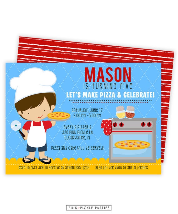 pizza invitation pizza party