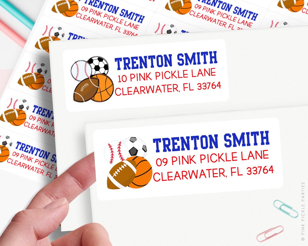 Personalized Return Address Labels Stickers | Set of 30 Printed Labels ...