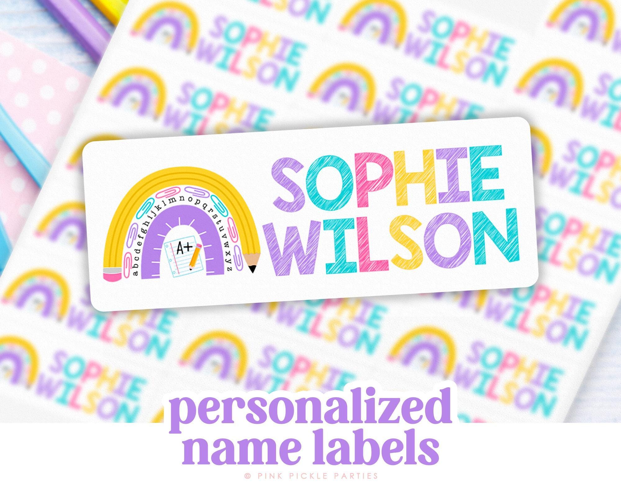 School Supply Labels, This Belongs to Teacher Stickers, Custom name Sticker, Back to School Labels Girl, Personalized School Book Labels