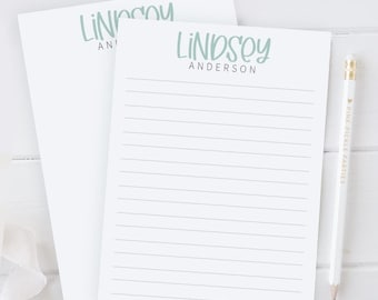Personalized Notepad For Women, Girls Notepad Personalized With Name, From The Desk Of Notepad, Stocking Stuffer, Secret Santa, Hostess Gift