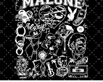 Álbum PNG de Post Malone, Archivo digital de Posty, Archivo PNG de "Perdí a mi novio", Merchandising de música rap de Post Malone, Bootleg de Posty Rapper 2025, Álbum de Austin