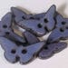 Ceramic Buttons, Butterfly Buttons, Purple Clay Buttons, Pottery Buttons, Stoneware Button, Gifts for Knitters, Hat Button, Price Per Button