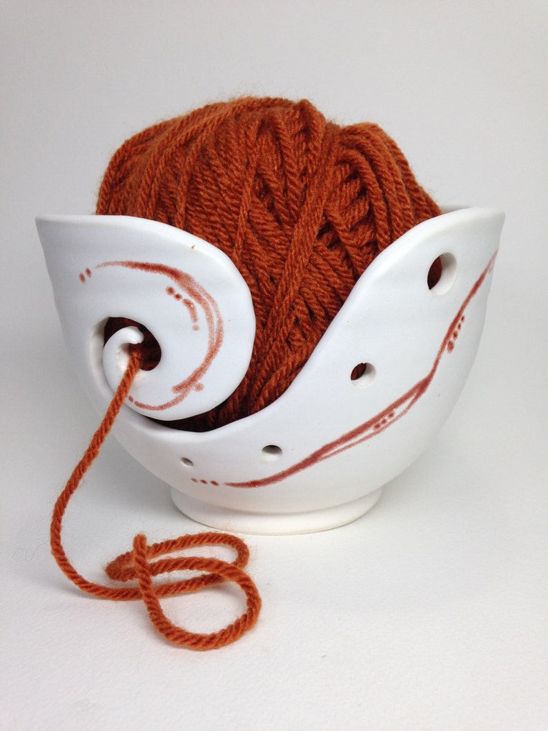 Ceramic Knitting Bowl Minimalist Yarn Bowl Modern Crochet Etsy