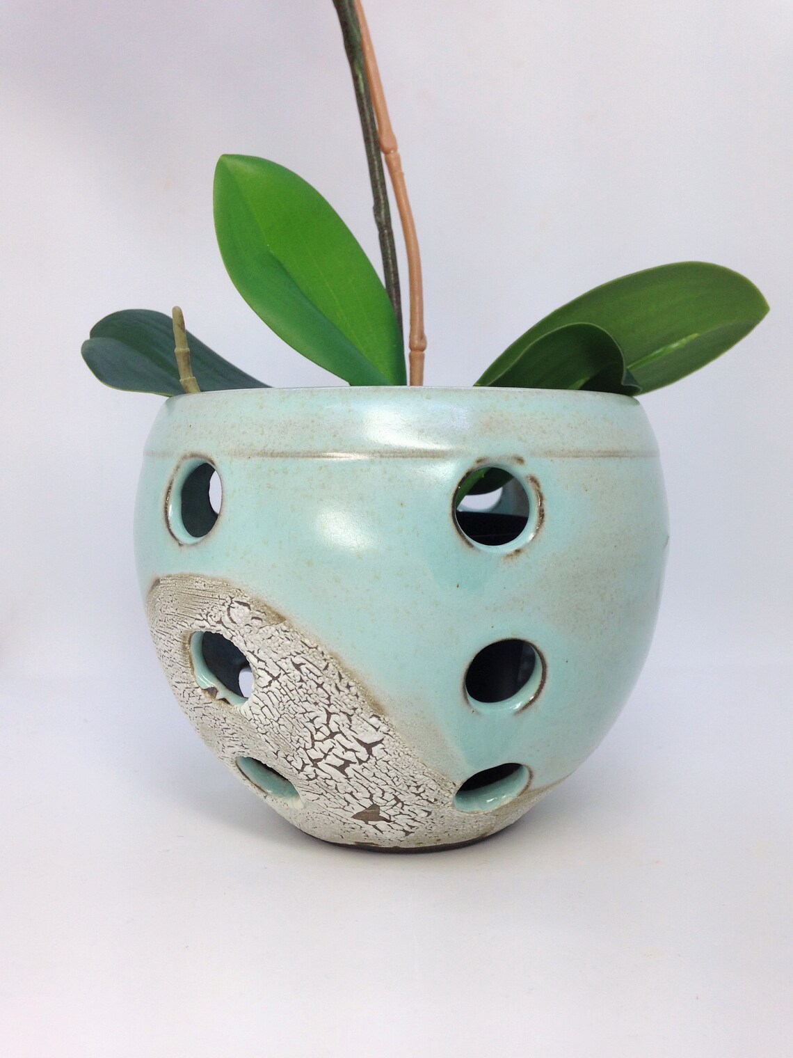 Orchid Planter Orchid Pot Large Holes for Roots Orchid Etsy