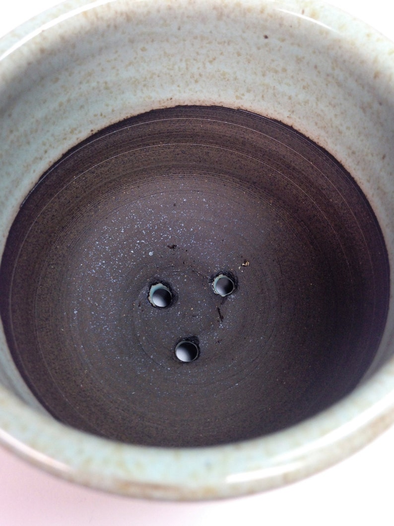 Stoneware Planter Pottery Planter Green Cactus Pot Drainage Hole MADE TO ORDER Succulent Planter Ceramic Flower Pot Air Plant Planter
