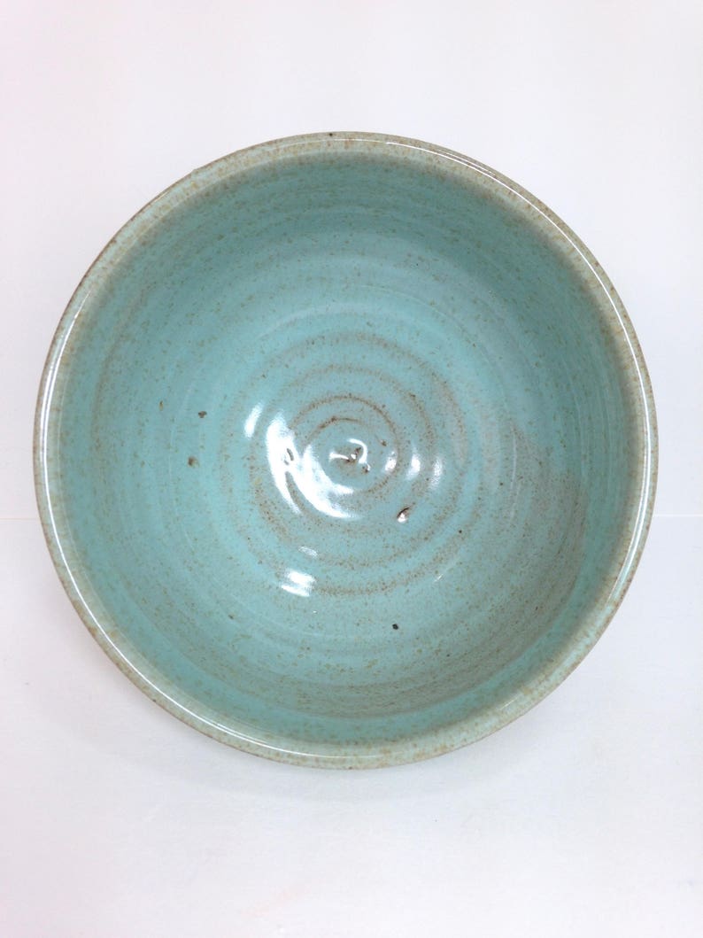 Ceramic Serving Bowls Blue Pottery Stoneware Bowl Cereal Etsy
