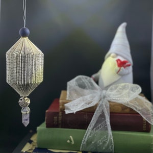 Folded Book Ornament: Handmade Upcycled Book Art Gift