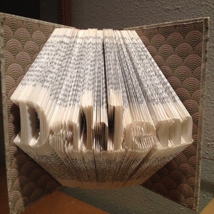 Customized Folded Book Sculpture Your Name Great Baby or Wedding Gift image 4