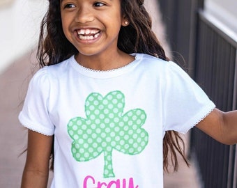 Girls St. Patricks Day Shirt, Baby Girl St Patricks Day, personalized st patricks day shirt, kids st patricks day, toddler st patricks day