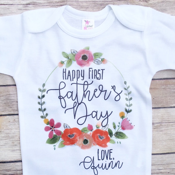 Father's Day gift from daughter, First Father's Day, Baby Girl Father's Day Outfit, personalized father's day gift, gift for dad