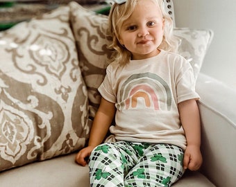 Kids St. Patrick's Day Outfit, My First St Patrick's Day, Baby boy st. patricks, baby girl st Patrick's, lucky rainbow shirt