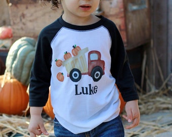 baby boy pumpkin shirt