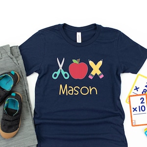 Boys back to school shirt, personalized back to school shirt for boys, boys prek shirt, kindergarten first day of school