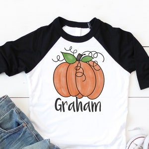 Boys Pumpkin Shirt, Boys Thanksgiving Shirt, Sibling Thanksgiving Shirts, Personalized Pumpkin shirt for boys, pumpkin patch shirt