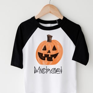 Baby And Toddler Boys Halloween Short Sleeve Jack-O-Lantern Face Graphic Tee