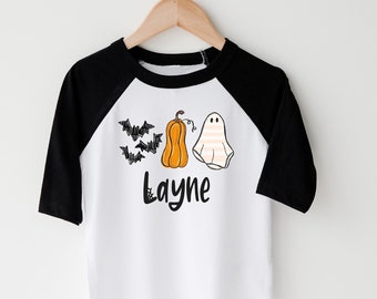 Camiseta personalizada de Halloween para niños, camiseta de Halloween para niños, camiseta Batty de Halloween, camisa espeluznante de Halloween para niños, personalizada